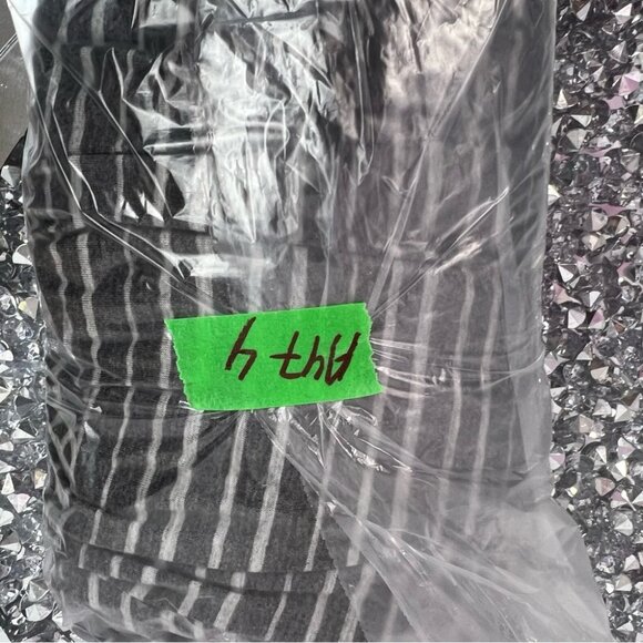 Love Stitch dress strapless maxi long style flowy grey and White Striped Skirt - Picture 9 of 9